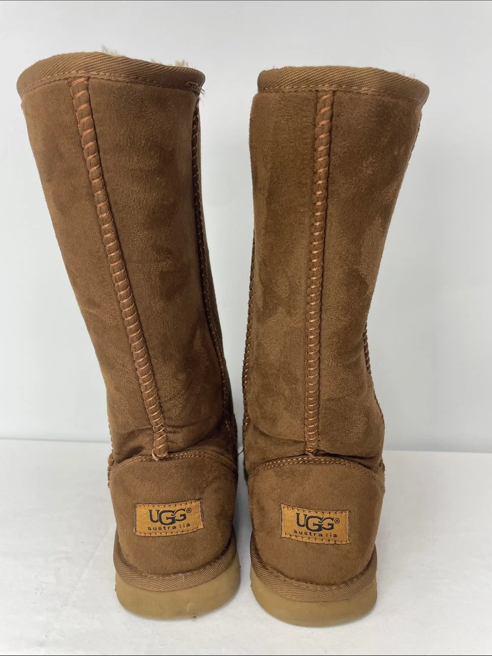 UGG Suede Mid-Calf Winter Boots, Size 9